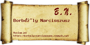 Borbély Narcisszusz névjegykártya